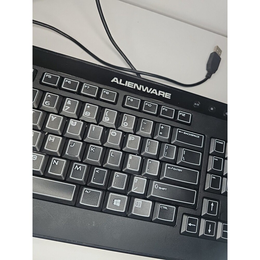 AlienWARE USB Keyboard TESTED Clacky Sound Keyboard - Picture 3 of 4